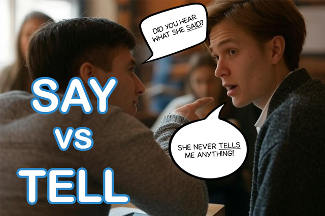 Say vs. Tell